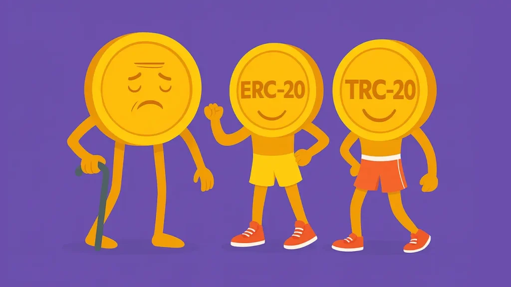 مقایسه Omni با ERC-20، TRC-20 و سایر استانداردها
