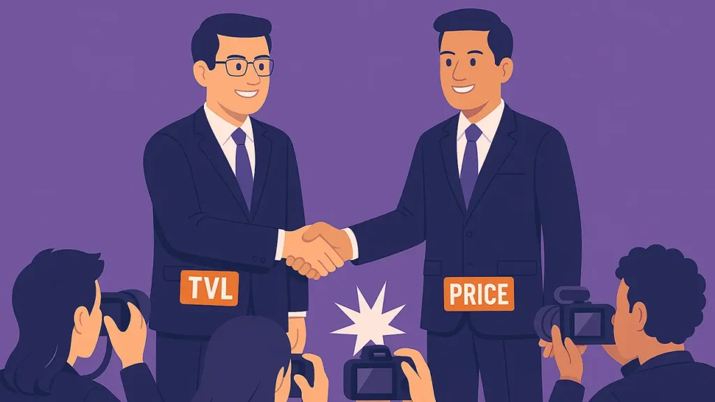 رابطه TVL با قیمت توکن