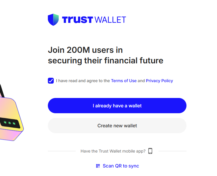 بازیابی تراست ولت افزونه کروم 1